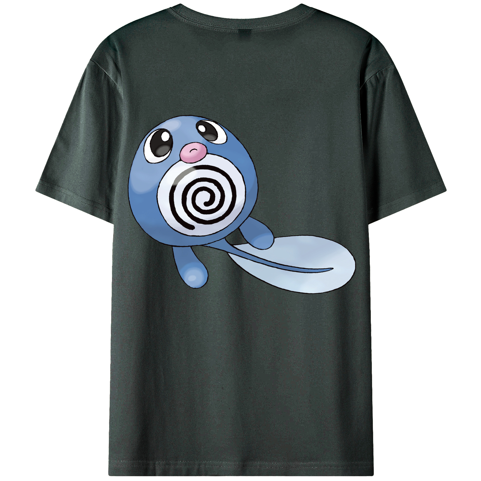 （画像用） ポケットモンスター Pokémon 綿100％ メンズ半袖Tシャツ（バックプリント） 通気性
